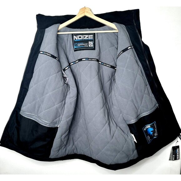 Noize Mens Winter Jacket Sub Zero Series Ski Snowboard Lined Insulated Black XL - Picture 7 of 16